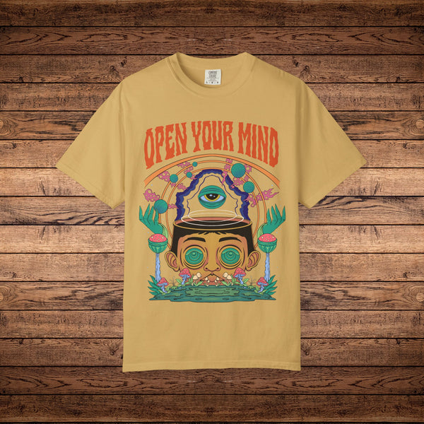 Open Your Mind 2.0 - Unisex Garment-Dyed T-shirt